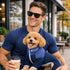 Pet Life ® Active 'Embarker' 4-Way Stretch Fitness Yoga Full Body Dog Tracksuit