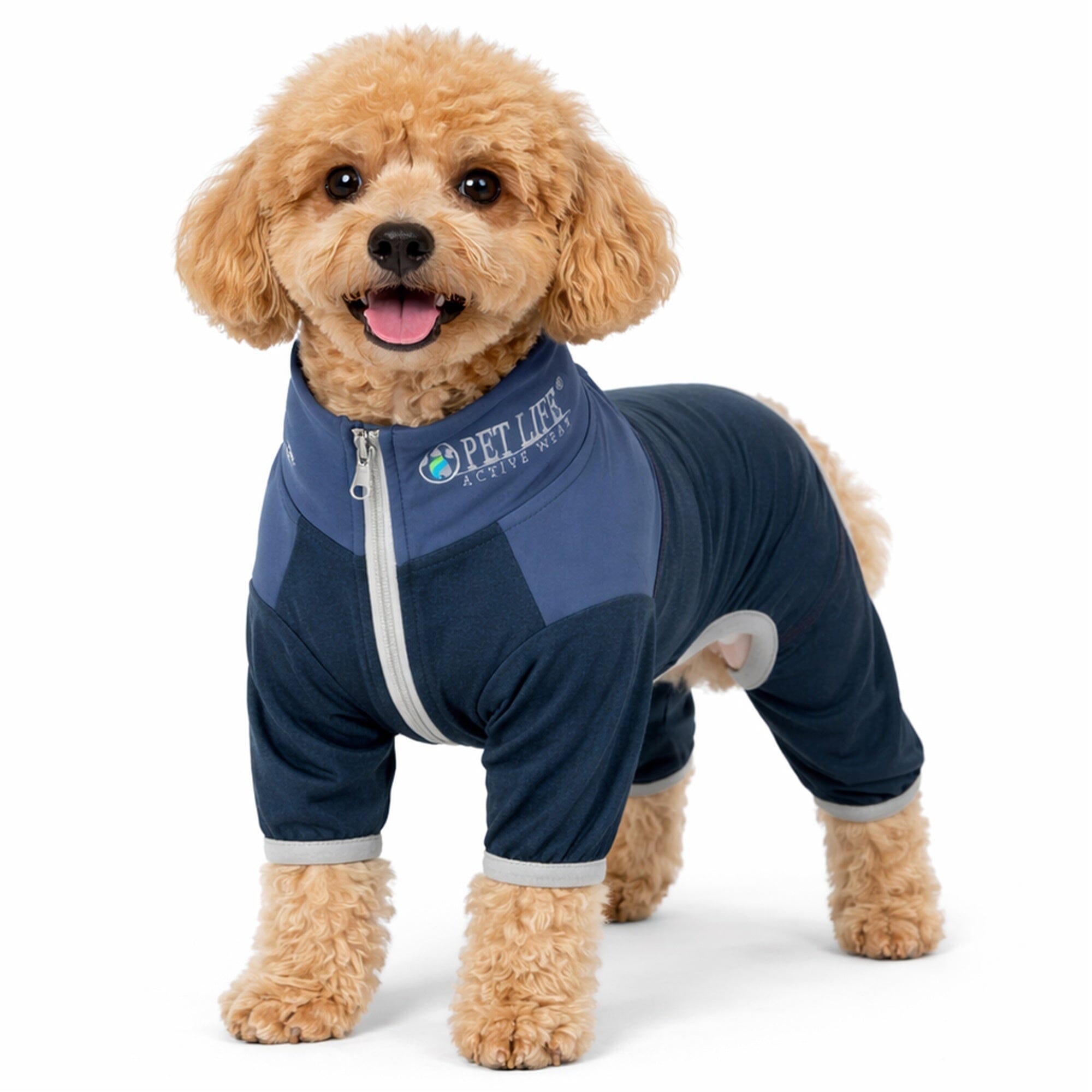 Pet Life ® Active 'Embarker' 4-Way Stretch Fitness Yoga Full Body Dog Tracksuit