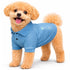 Pet Life ® Active 'Fur-Flex' Stretch and Quick-Dry Anti-Odor Fitness Yoga Dog Polo T-Shirt X-Small Blue