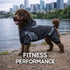 Pet Life ® Active 'Pawsterity' Mediumweight 4-Way-Stretch Yoga Fitness Dog Tracksuit Hoodie