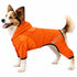 Pet Life ® Active 'Pawsterity' Mediumweight 4-Way-Stretch Yoga Fitness Dog Tracksuit Hoodie X-Small Orange