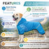Pet Life ® Active 'Pawsterity' Mediumweight 4-Way-Stretch Yoga Fitness Dog Tracksuit Hoodie