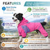 Pet Life ® Active 'Pawsterity' Mediumweight 4-Way-Stretch Yoga Fitness Dog Tracksuit Hoodie