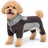 Pet Life ® Active 'Warm-Pup' Stretchy and Quick-Drying Fitness Dog Yoga Warm-Up Tracksuit X-Small Mudd Brown and Gray
