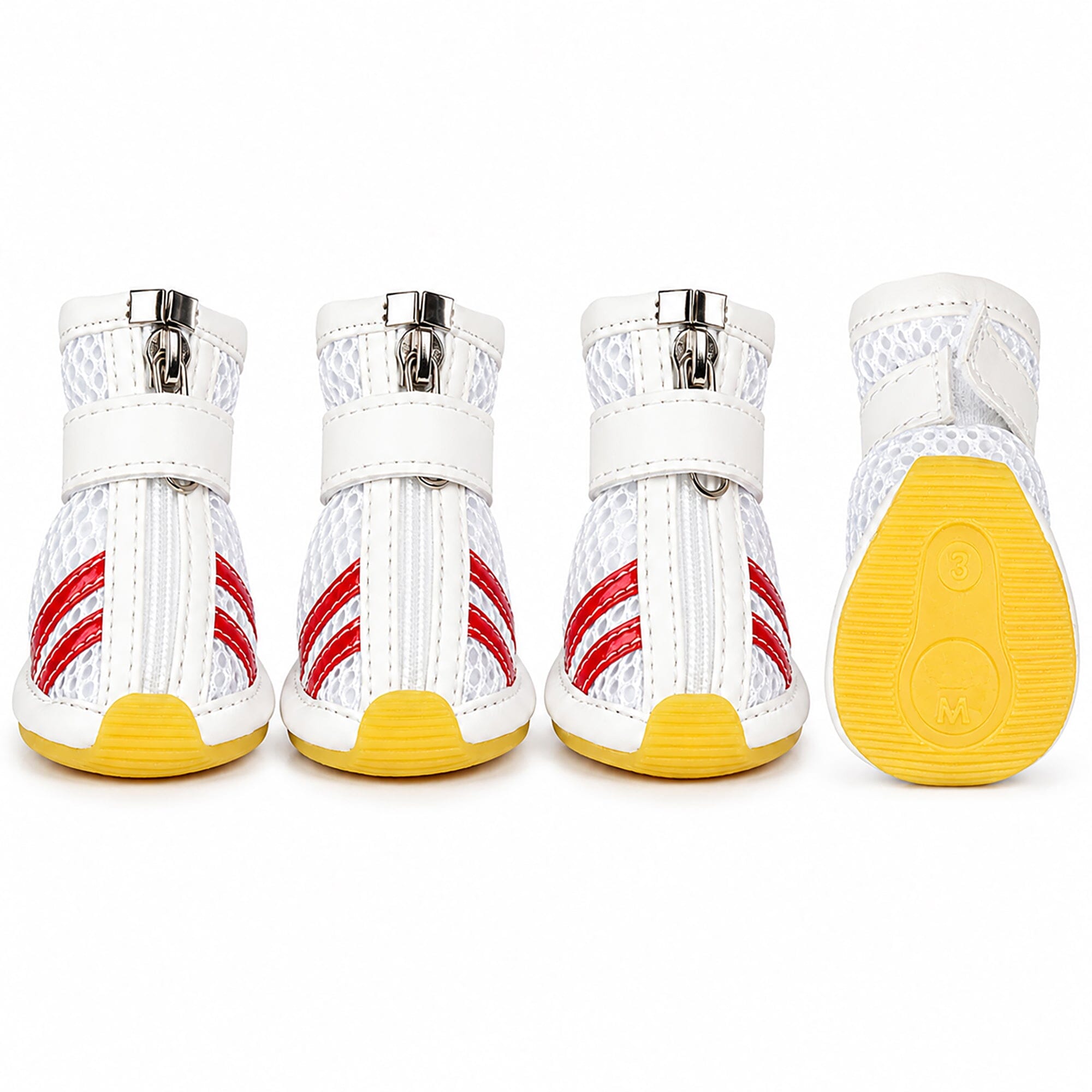 Pet Life ® Air-Mesh Breathable and Lightweight Running Dog Shoes Sneakers - Set of 4 X-Small
