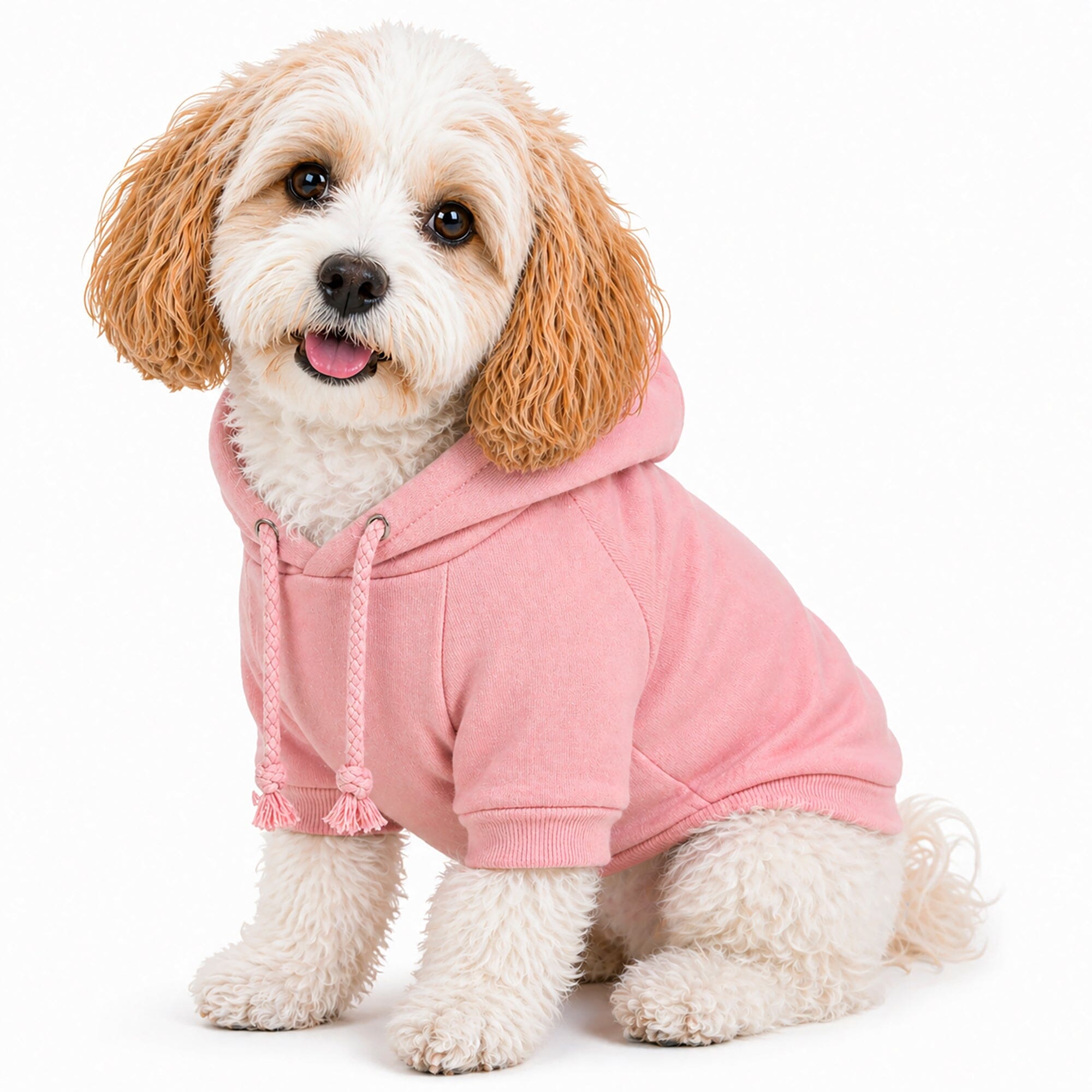 Pet Life ® 'American Classic' Fashion Plush Cotton Hooded Dog Sweater X-Small Pink