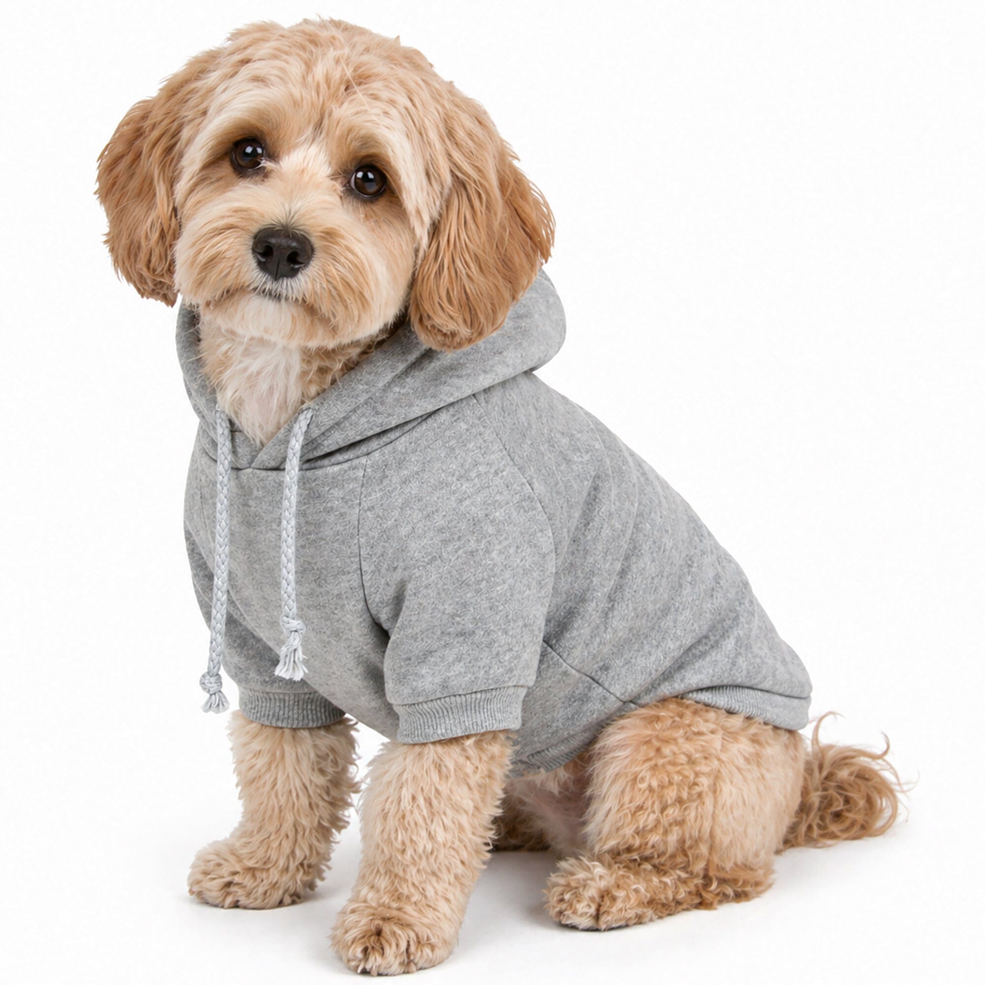 Pet Life ® 'American Classic' Fashion Plush Cotton Hooded Dog Sweater X-Small Grey