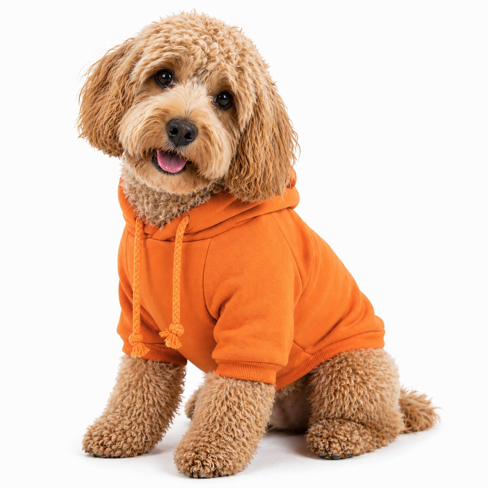 Pet Life ® 'American Classic' Fashion Plush Cotton Hooded Dog Sweater X-Small Orange