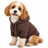 Pet Life ® 'American Classic' Fashion Plush Cotton Hooded Dog Sweater X-Small Brown