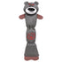 Pet Life ® Animated Extra Long Nylon Squeaker Water-resistant Plush Dog Toy Grey