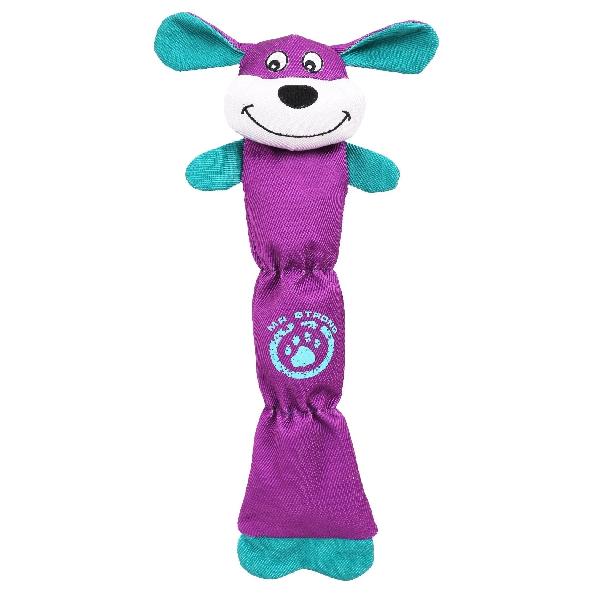 Pet Life ® Animated Extra Long Nylon Squeaker Water-resistant Plush Dog Toy Purple