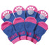 Pet Life ® Anti-Slip Rubberized Gripped Breathable Stretch Pet Dog Socks - Set of 4 Small Purple & Blue