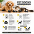 Pet Life ® Anti-Slip Rubberized Gripped Breathable Stretch Pet Dog Socks - Set of 4