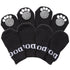 Pet Life ® Anti-Slip Rubberized Gripped Breathable Stretch Pet Dog Socks - Set of 4 Large Black