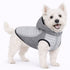 Pet Life ® 'Apex' Lightweight Hybrid 4-Season Stretch and Quick-Dry Dog Coat w/ Pop out Hood Gray X-Small