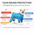 Pet Life ® 'Aura-Vent' Lightweight 4-Season Stretch and Quick-Dry Full Body Dog Jacket