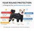 Pet Life ® 'Aura-Vent' Lightweight 4-Season Stretch and Quick-Dry Full Body Dog Jacket