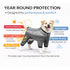 Pet Life ® 'Aura-Vent' Lightweight 4-Season Stretch and Quick-Dry Full Body Dog Jacket