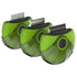 Pet Life ® 'Axler' Triple Rotating Rake Deshedder and Dematting Grooming Pet Comb Green