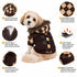 Pet Life ® 'Aygyle Style' 3M Insulated Designer Patterned Suede Dog Coat w/ Removable Hood