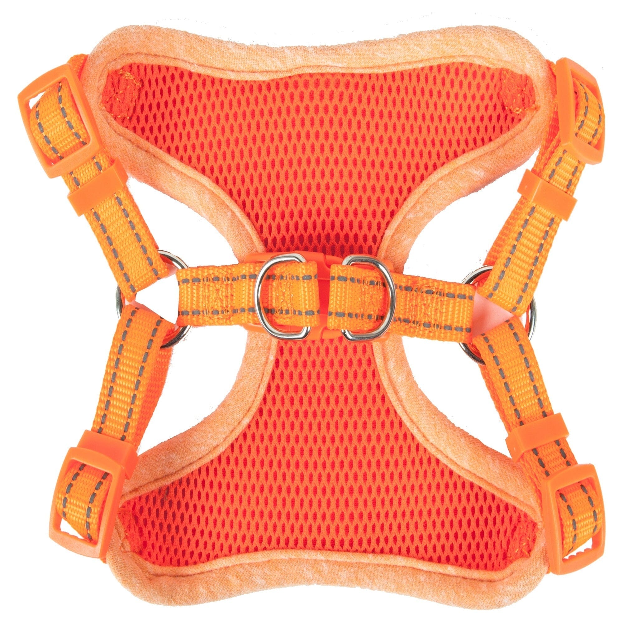 Pet Life ® 'Bonatied' Mesh Reversed Adjustable Fashion Dog Harness W/ Designer Neck Tie