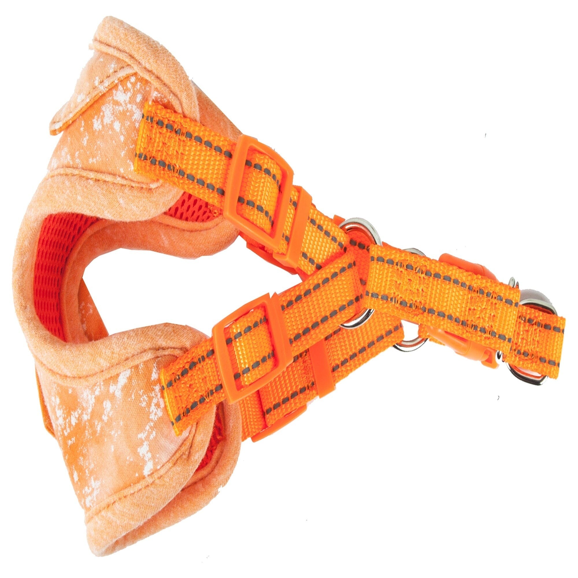 Pet Life ® 'Bonatied' Mesh Reversed Adjustable Fashion Dog Harness W/ Designer Neck Tie