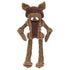 Pet Life ® 'Bull Mannequin' Natural Jute Rope Chew Tug Plush Dog Toy Brown