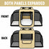 Pet Life ® 'Capacious' Dual-Sided Expandable Spacious Wire Folding Collapsible Lightweight Pet Dog Crate Carrier House