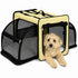 Pet Life ® 'Capacious' Dual-Sided Expandable Spacious Wire Folding Collapsible Lightweight Pet Dog Crate Carrier House Large Khaki