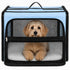 Pet Life ® 'Capacious' Dual-Sided Expandable Spacious Wire Folding Collapsible Lightweight Pet Dog Crate Carrier House