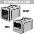 Pet Life ® 'Capacious' Dual-Sided Expandable Spacious Wire Folding Collapsible Lightweight Pet Dog Crate Carrier House
