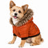 Pet Life ® Classic Metallic Fashion 3M Insulated Dog Coat Parka w/ Removable Hood X-Small Tangering Orange