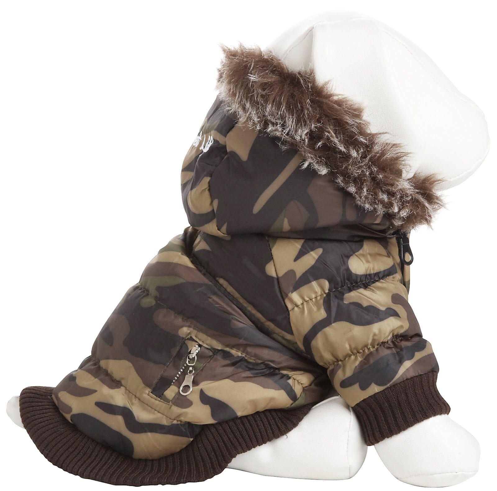 Pet Life ® Classic Metallic Fashion 3M Insulated Dog Coat Parka w/ Removable Hood