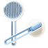 Pet Life ® 'Concepto' Modern Bristle Grooming Pet Deshedder Comb Blue