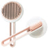 Pet Life ® 'Concepto' Modern Bristle Grooming Pet Deshedder Comb Pink