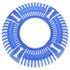 Pet Life ® 'Denta-Bark' Sporty Durable Flexible Toss and Fetch Frisbee Oral Hygiene Pet Dog Toy Blue