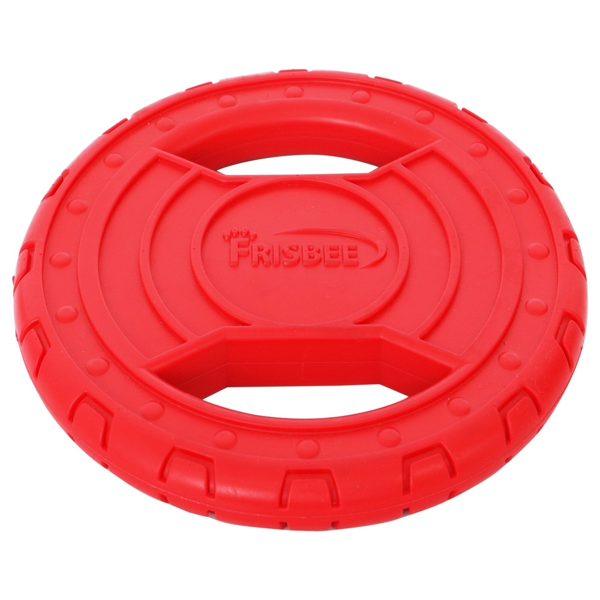 Pet Life ® 'Denta-Toss' Frisbee Chew and Fetch Waterproof Floating Dog Toy Default Title