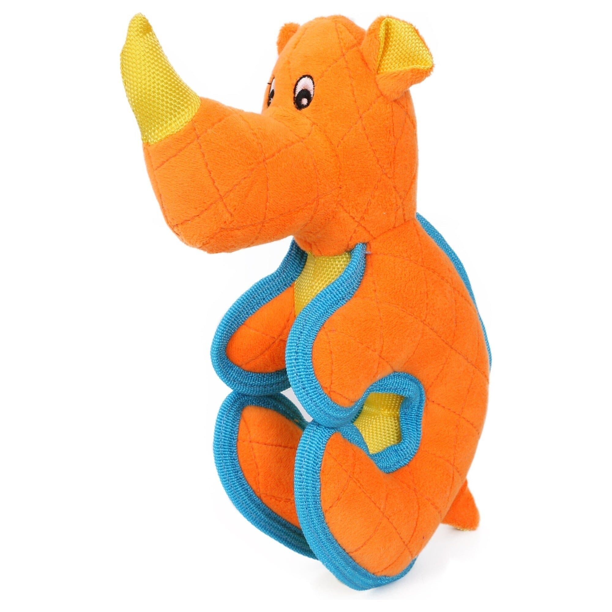 Pet Life ® 'Dino-Funimal' Animated Nylon Plush Squeaker Dog Toy Orange