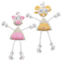 Pet Life ® 'Doll Mannequin' Natural Jute and Rope Squeak Dog Toy