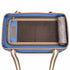 Pet Life ® Dual Snap Pocketed Fashion Designer Canvas Travel Pet Dog Carrier
