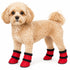 Pet Life ® 'Duggz' 3M Insulated Winter Fashion Dog Shoes Booties - Set of 4 X-Small Red & Black