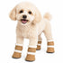 Pet Life ® 'Duggz' 3M Insulated Winter Fashion Dog Shoes Booties - Set of 4 X-Small Brown & White