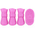 Pet Life ® Elastic Protective Multi-Usage All-Terrain Rubberized Dog Shoes - Set of 4 X-Small Pink