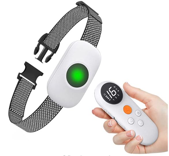 Pet Life ® Ellipse LED 1-to-3 Dog 550-Yard Range 16-Level Vibration Sound and Stimulation Training Dog Collar