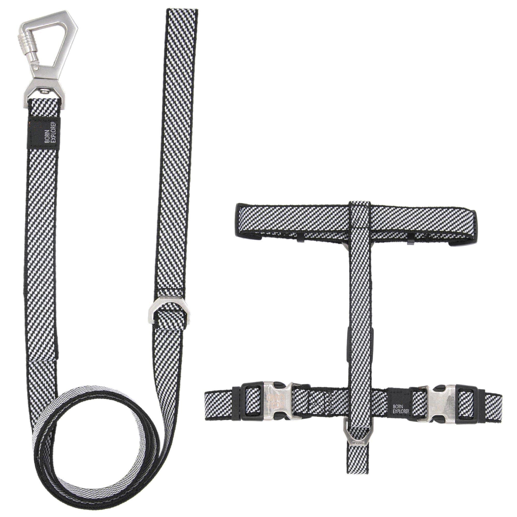 Pet Life ® 'Escapade' Outdoor Series 2-in-1 Convertible Dog Leash and Harness Gray Small