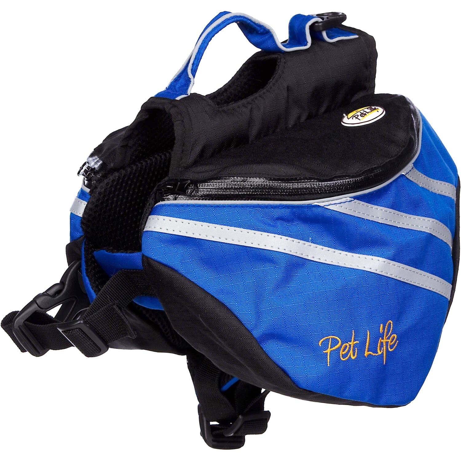 Pet Life ® 'Everest' DUPONT Waterproof Reflective Travel Fashion Designer Outdoor Camping Pet Dog Backpack Carrier X-Small Blue