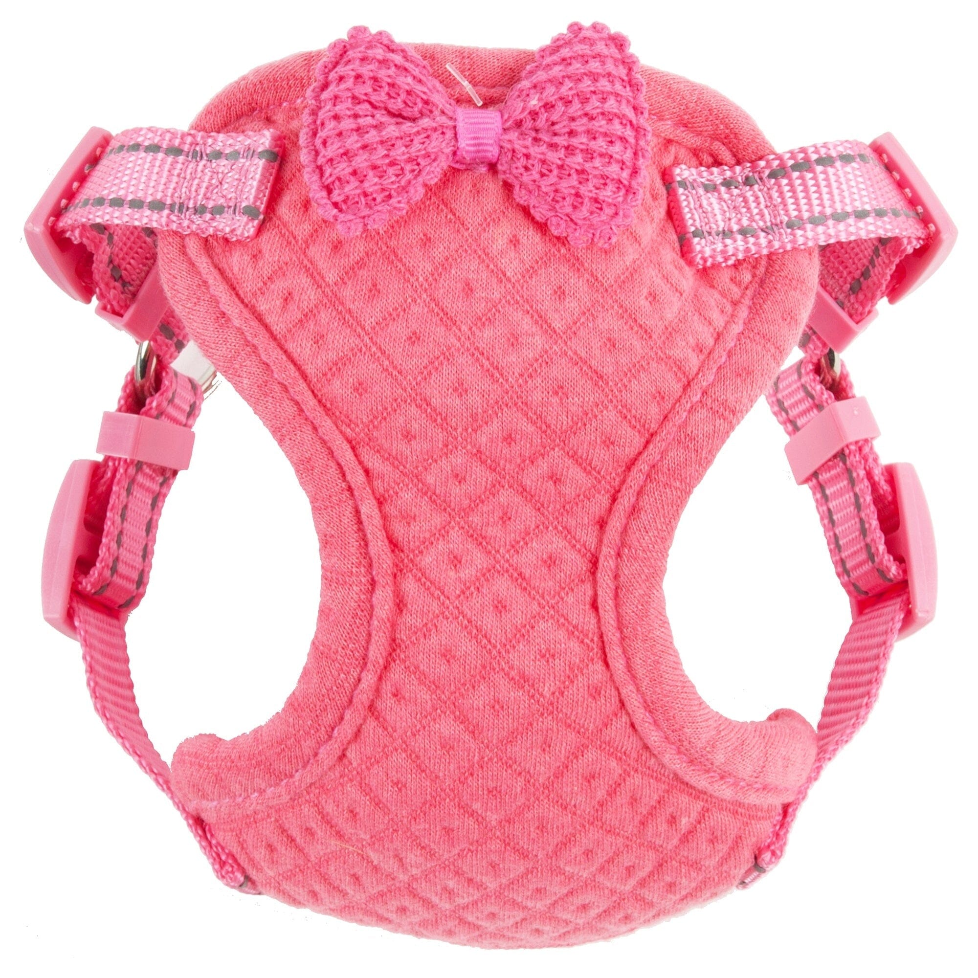 Pet Life ® 'Flam-Bowyant' Mesh Reversed and Adjustable Dog Harness X-Small Pink