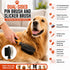 Pet Life ® Flex Series 2-in-1 Dual-Sided Pin and Bristle Grooming Pet Brush
