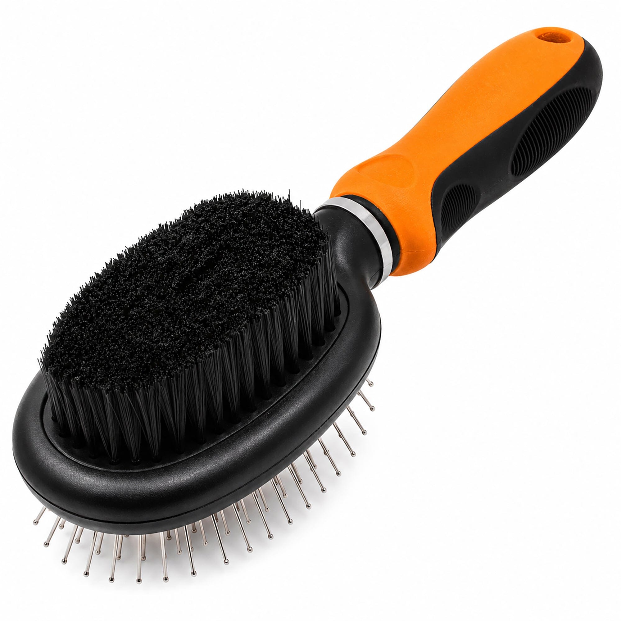 Pet Life ® Flex Series 2-in-1 Dual-Sided Pin and Bristle Grooming Pet Brush