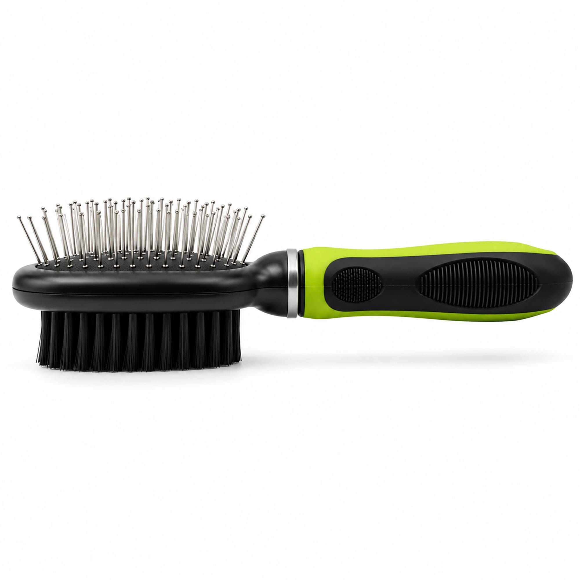 Pet Life ® Flex Series 2-in-1 Dual-Sided Pin and Bristle Grooming Pet Brush